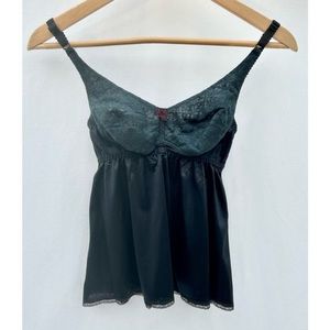Vintage 90s bustier silky top